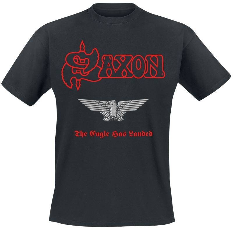 Saxon The Eagle Has Landed T-Shirt schwarz in M von Saxon