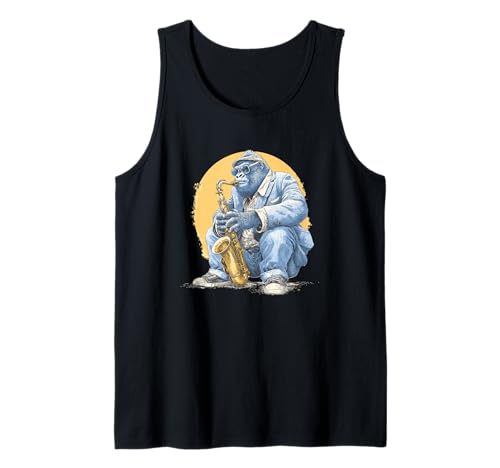 Gorilla Saxophon Grafik für Jungen und Mädchen Tank Top Gorilla Saxophon Grafik für Jungen und Mädchen Tank Top von Saxophone Gorilla Outfit