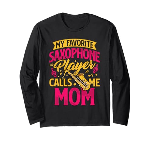 Saxophon Mama Lustig Saxophonist Spieler Saxophon Jazz Musik Frauen Langarmshirt Saxophon Mama Lustig Saxophonist Spieler Saxophon Jazz Musik Frauen Langarmshirt von Saxophone Player Marching Band Apparel Co.