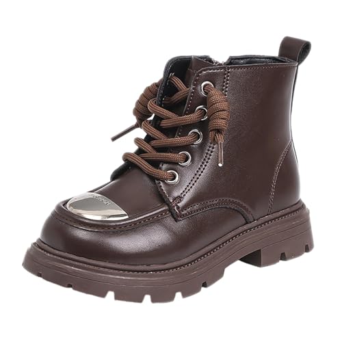 Knöchelhohe Stiefel für Mädchen 4–10 Jahre – Zuglasche Antikollisionsnähte Seitlicher Reißverschluss Schnürung Outdoor-Wanderstiefel Kampfstiefel Knöchelhohe Stiefel für Mädchen 4–10 Jahre – Zuglasche Antikollisionsnähte Seitlicher Reißverschluss Schnürung Outdoor-Wanderstiefel Kampfstiefel von Saxrel