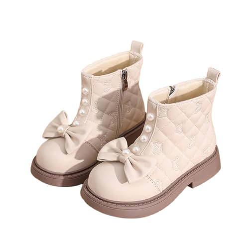 Mädchen Prinzessinnen-Steppstiefel 4–10 Jahre – Knöchelhoch Seitlicher Reißverschluss Laschen Perlenschleife Schul-Wanderschuhe Winter-Kampfschuhe Mädchen Prinzessinnen-Steppstiefel 4–10 Jahre – Knöchelhoch Seitlicher Reißverschluss Laschen Perlenschleife Schul-Wanderschuhe Winter-Kampfschuhe von Saxrel