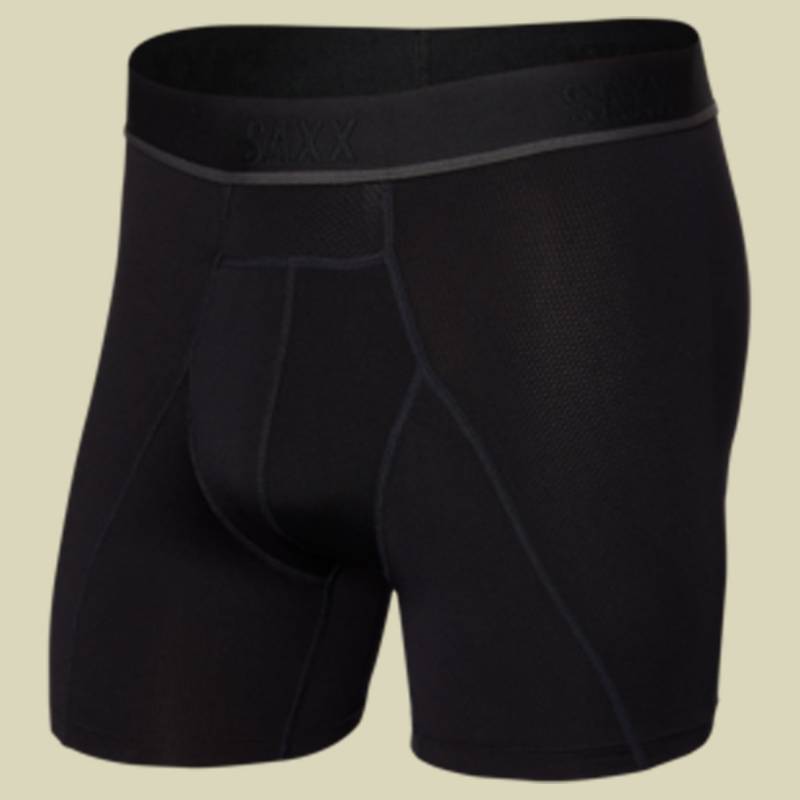 Kinetic L-C Mesh Boxer Brief XXL schwarz - Farbe blackout von Saxx