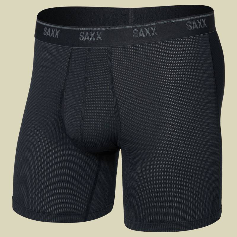 Quest Quick Dry Mesh Boxer Brief Fly L schwarz - black von Saxx