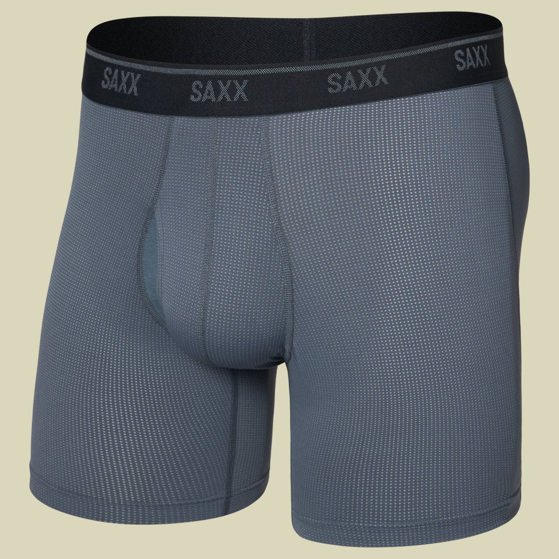 Quest Quick Dry Mesh Boxer Brief Fly M grau - turbulence von Saxx