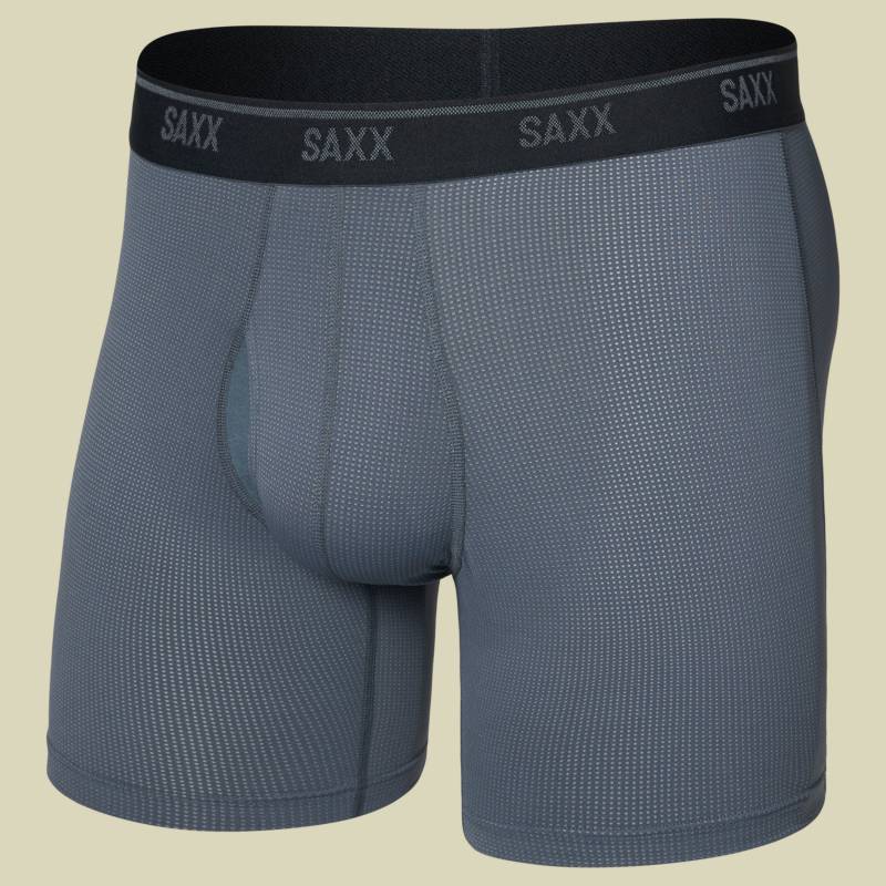 Quest Quick Dry Mesh Boxer Brief Fly M grau - turbulence von Saxx