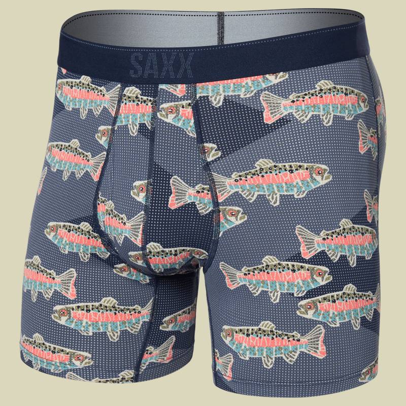 Quest Quick Dry Mesh Boxer Brief Fly blau L - erik abel-coast von Saxx