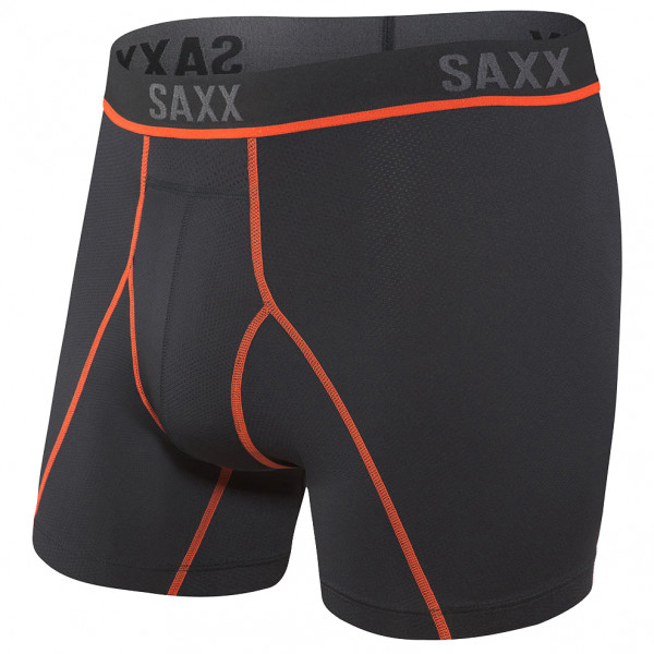 Saxx - Kinetic HD Boxer Brief - Kunstfaserunterwäsche Gr S;XXL grau/schwarz;schwarz von Saxx