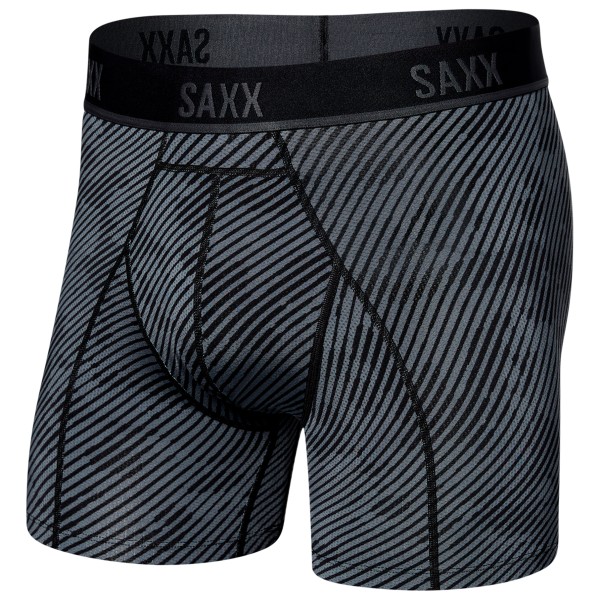 Saxx - Kinetic Light-Compression Mesh Boxer Brief - Kunstfaserunterwäsche Gr XXL schwarz/blau von Saxx