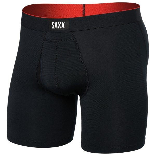 Saxx - Multi-Sport Mesh Boxer Brief Fly - Kunstfaserunterwäsche Gr M schwarz von Saxx