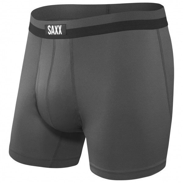 Saxx - Sport Mesh Boxer Brief Fly - Kunstfaserunterwäsche Gr L;M;S;XL;XXL blau;schwarz von Saxx