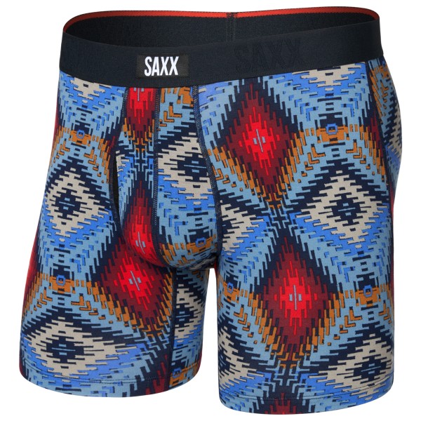 Saxx - Vibe Xtra Boxer Brief Fly - Kunstfaserunterwäsche Gr S blau von Saxx