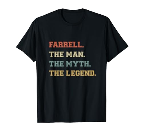 Farrell The Man Myth Legend Funny Varsity Personalisierter Name T-Shirt Farrell The Man Myth Legend Funny Varsity Personalisierter Name T-Shirt von Say My Name XO