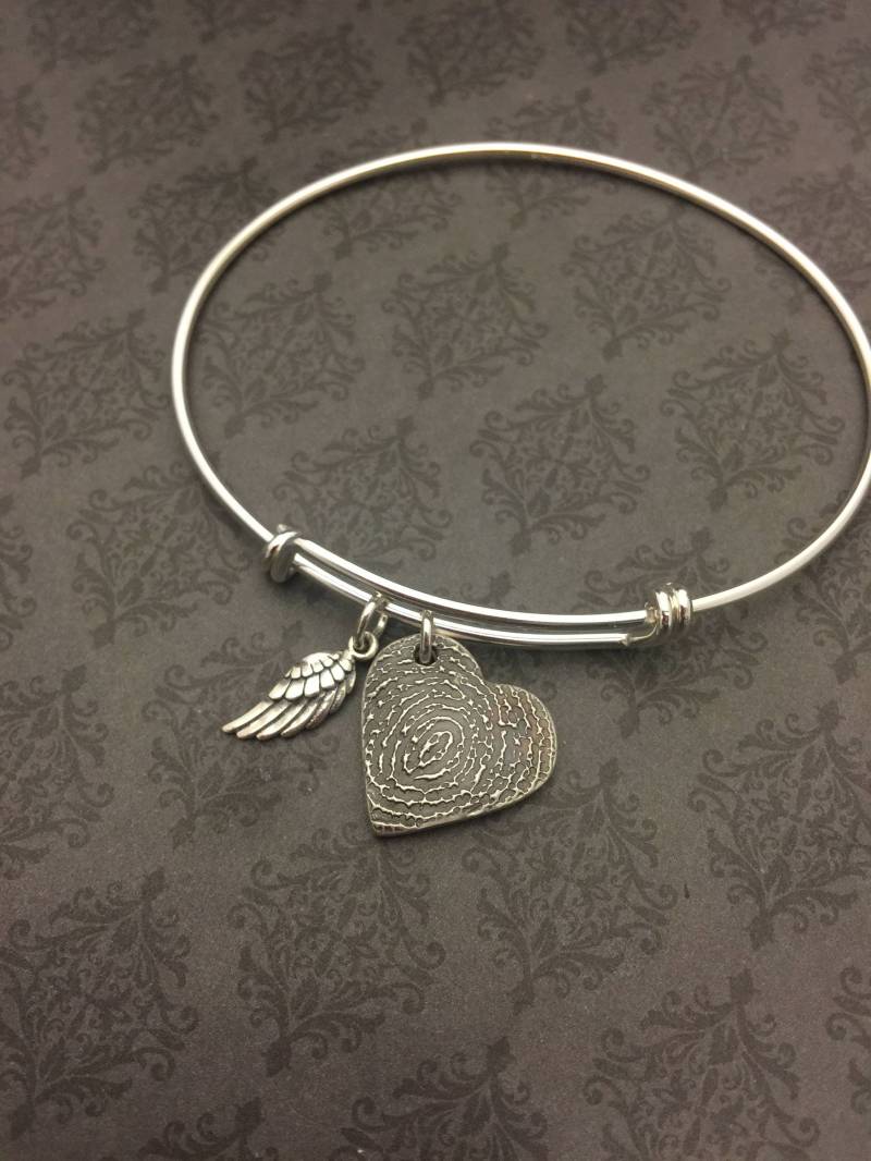 Fingerabdruck-Armband - Fingerabdruck Armband Armreif Memorial Schmuck Tatsächliche Fingerabdruck-Armband - Fingerabdruck Armband Armreif Memorial Schmuck Tatsächliche von SayAnythingJewelry