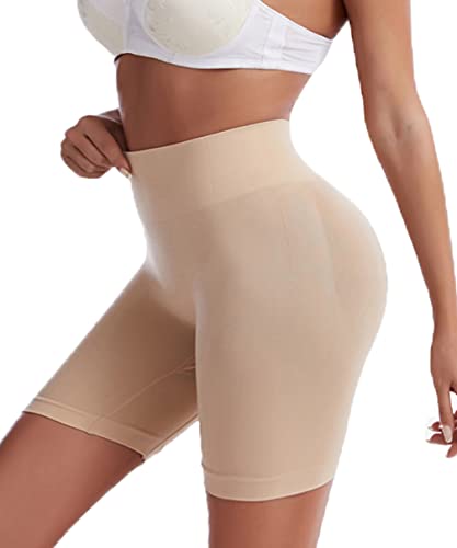 Sayago Shapewear Damen Bauchweg Stark Formend Taillenformer Miederslip Miederpant Figurformende Miederhose Hohe Taille (Beige, L) von Sayago