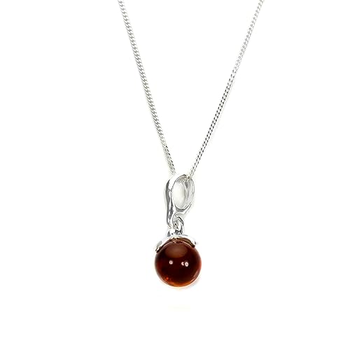 Sayers London Sterling Silber und Cognacfarben Baltischer Bernstein Anhänger | Ohne Kette Sayers London Sterling Silber und Cognacfarben Baltischer Bernstein Anhänger | Ohne Kette von Sayers London