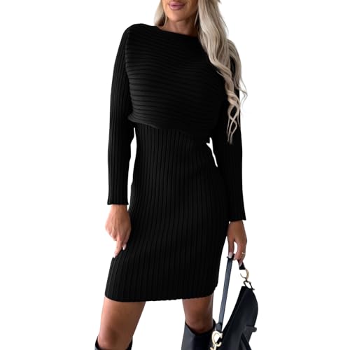 Damen Strickkleid Zweiteiliger Anzug Pullover Oberteil und Kleid Bodycon 2 Stück Set Sweater Midikleid Pullikleid Gestrickt Kleid Set Elegant Sweater Kleid Warm Tunika Minikleid Partykleid Damen Strickkleid Zweiteiliger Anzug Pullover Oberteil und Kleid Bodycon 2 Stück Set Sweater Midikleid Pullikleid Gestrickt Kleid Set Elegant Sweater Kleid Warm Tunika Minikleid Partykleid von Saymany