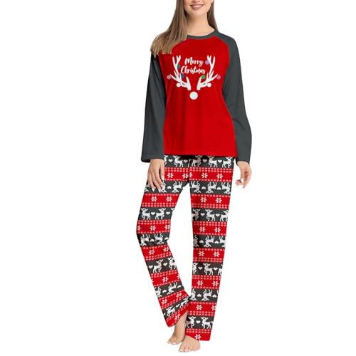 Familien Pyjama Weihnachtspyjama Damen Weihnachtspullover Kinder Schlafanzug Weihnachten Familie Familie Weihnachten Pyjamas Partner Schlafanzug Stitch Pyjama Damen Schlafanzug Damen Lang von Saymany