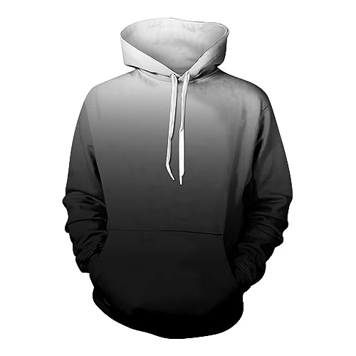 Hoodie Herren Oversize Basic Oversized Hoodie Herren Pullover Mädchen Zip Hoodie Y2k Hoodies Oversized Hoodies Für Männer Sweatshirts Für Herren Schwarz Tops Y2k Zipper Hoodie Herren(3-Black,XL) von Saymany