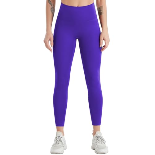 Scrunch Push Up Leggings, Hose Damen Jogginghose Damen Große Größen Leggings Sport Damen Yoga Leggings Damen, Jogginghose Damen Lang Latzhose Jeans Sporthose Damen Große Größen(1-Purple,XXL) von Saymany