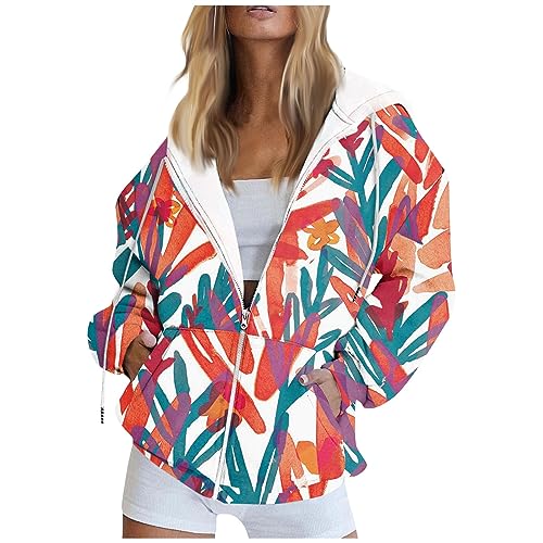 Strickjacke Damen Lang, Damen Hoodie Oversize Sweatshirt Damen Mit Kapuze Damen Hoodies Kapuzenjacke Damen Sportjacke Damen Fleecejacke Damen Mit Kapuze Damen Fleecejacke(2-Red,L von Saymany