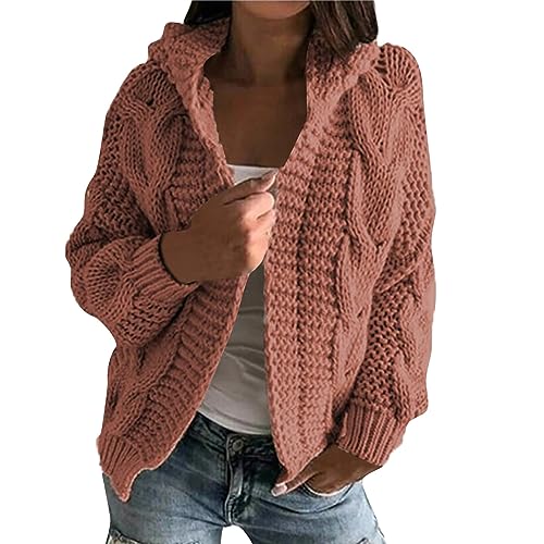 Strickweste Damen Strickjacke Damen Schwarze Strickjacke Damen Strickjacke Weiß Damen Strickjacke Damen Strickmantel Lang Damen Schwarze Jacke Damen Damen Strickjacke(2-Watermelon Red,L) von Saymany