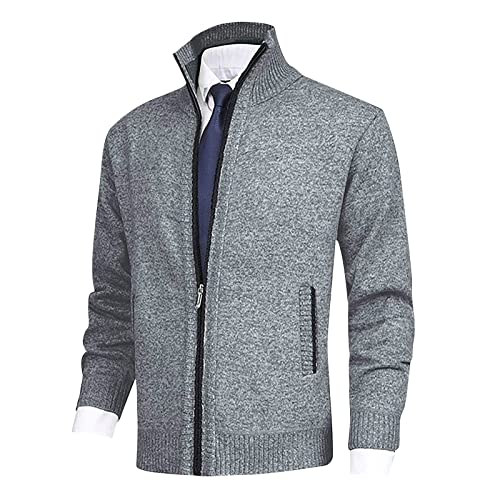 Sweatjacke Herren Kapuze Hoodie Herren Weiß Kapuzenpullover Sweatjacke Herren Mit Kapuze Schwarz Oversized Hoodie Herren Zipper Hoodie Kapuzenpullover Herren Fleecejacke Herren(5-Light Gray,XL) von Saymany