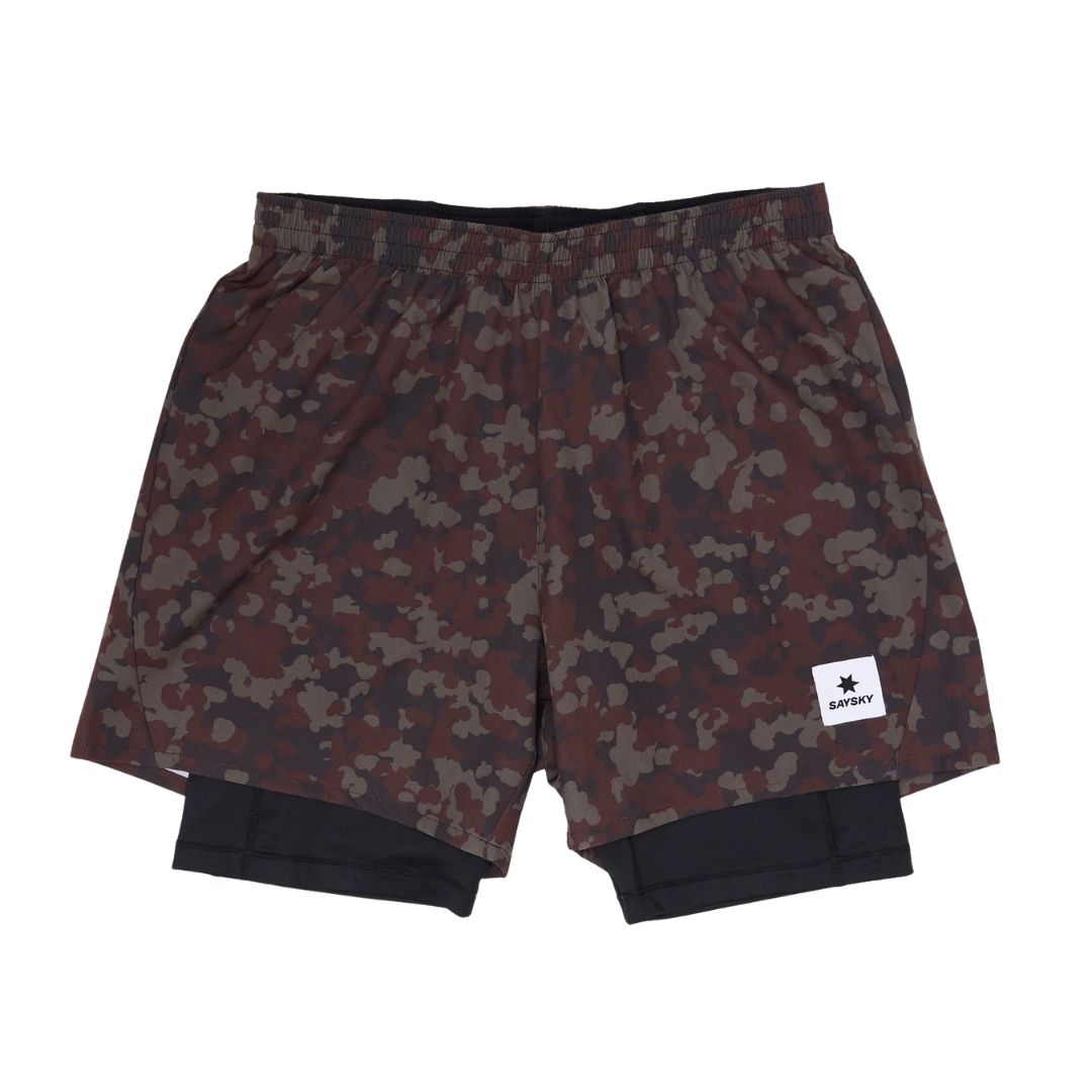 Camo Pace 2 in 1 Shorts 5'' L von Saysky