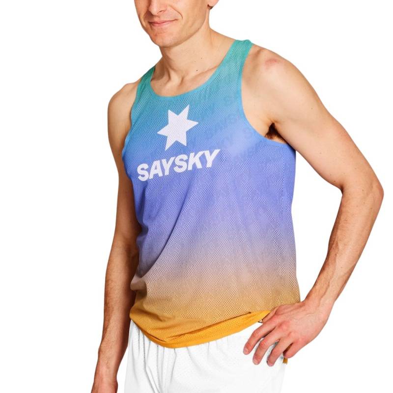 Drip Dye Flow Air Singlet L von Saysky