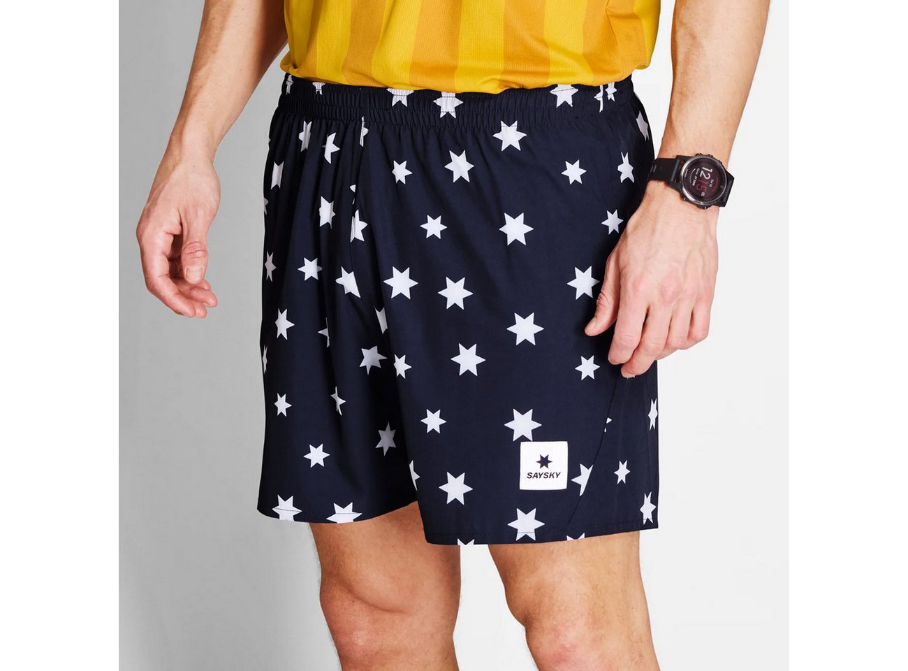 Saysky Laufhose Saysky Star Pace Shorts 5'' Blue White von Saysky