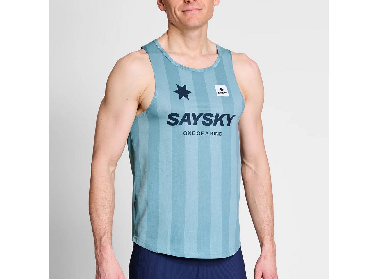 Saysky Laufhose Saysky Stripe Combat Singlet Blue von Saysky