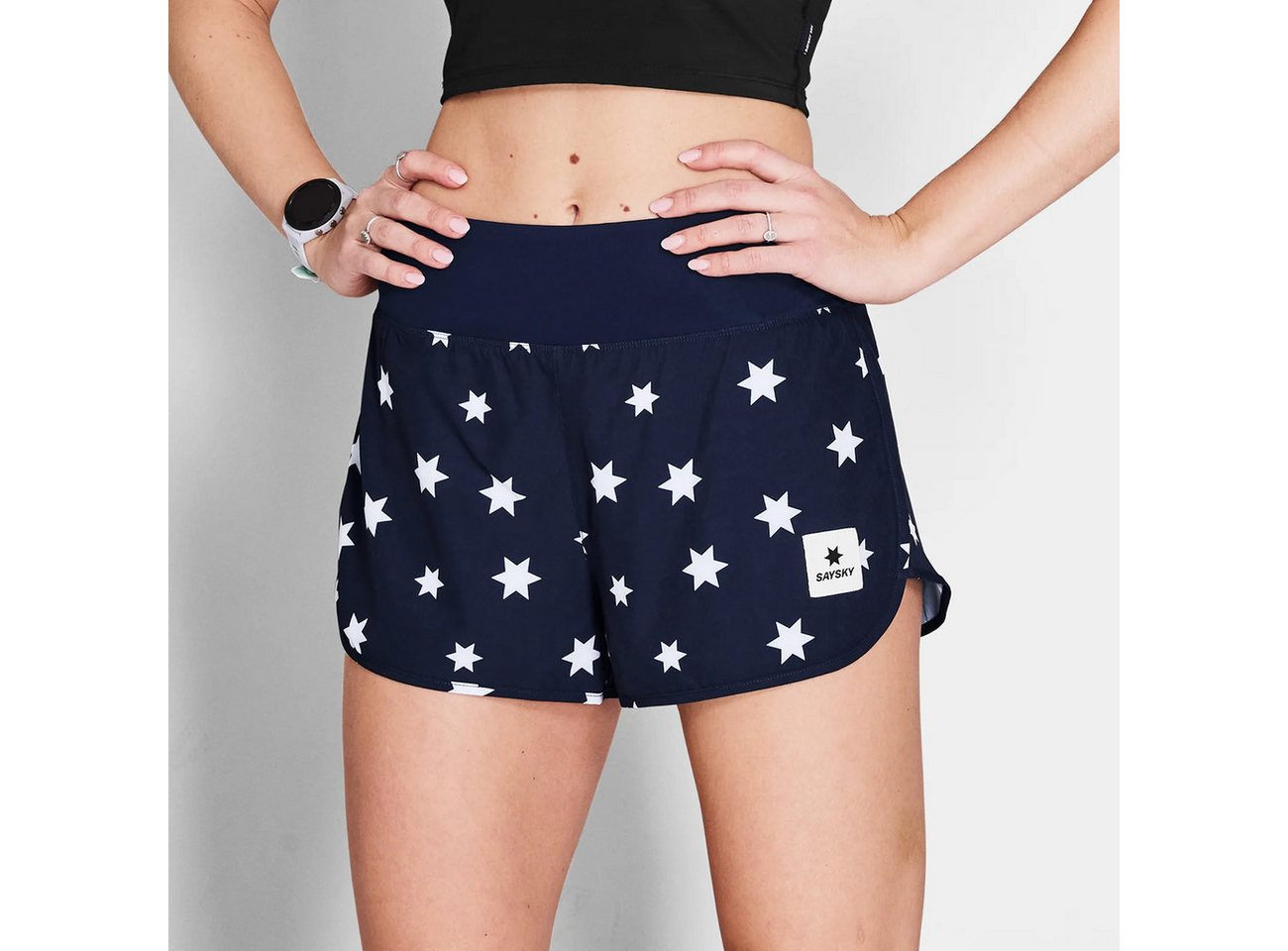 Saysky Laufhose Saysky W Star Pace Shorts 3" Blue White von Saysky