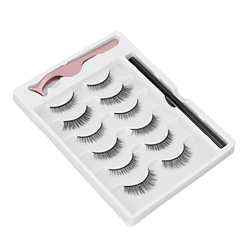 Magnetische Wimpern Set, schweißfester magnetischer Wimpern Eyeliner für Zuhause von Sazao