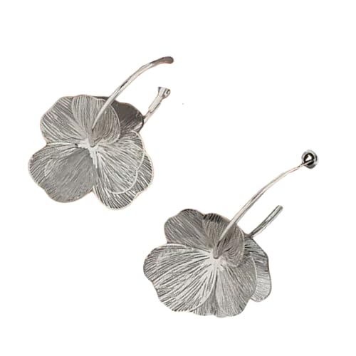 Legierungsblüten Ohrringe Auffälliges Design Übergroße Blumenohrzubehört von Sbshiouu