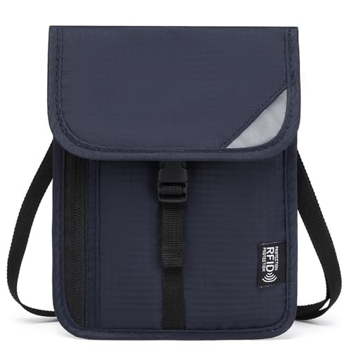 RFIDS Reisebrieftasche, sicherer Reisepass und Geldbeutel, verstellbarer Umhängeband, um Bargeld, Kreditkarte sicher auf Reisen und Dokumenten aufzubewahren, D, One Size RFIDS Reisebrieftasche, sicherer Reisepass und Geldbeutel, verstellbarer Umhängeband, um Bargeld, Kreditkarte sicher auf Reisen und Dokumenten aufzubewahren, D, One Size von Sbshiouu