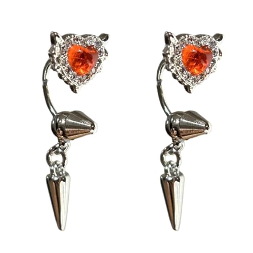 Sbshiouu Elegante Herz-Flügel-Ohrknochen-Nägel mit Strasssteinen, Stein, Knorpel-Ohrstecker für Damen, Modeschmuck Sbshiouu Elegante Herz-Flügel-Ohrknochen-Nägel mit Strasssteinen, Stein, Knorpel-Ohrstecker für Damen, Modeschmuck von Sbshiouu