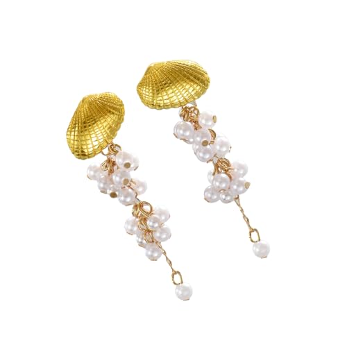 Sbshiouu Elegante lange Perlenquasten-Ohrringe für Damen, Legierung, Metall, tragbarer Party-Schmuck für Hochzeiten und Abendveranstaltungen Sbshiouu Elegante lange Perlenquasten-Ohrringe für Damen, Legierung, Metall, tragbarer Party-Schmuck für Hochzeiten und Abendveranstaltungen von Sbshiouu