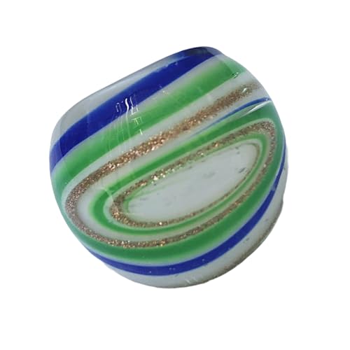 Sbshiouu Kulturelle Fusionen Draht Eingewickelt Blumenglasringe Galaxyed Inspire Schmuck Handgefertigt Komfortable Ethnische Stile Glasschmuck von Sbshiouu