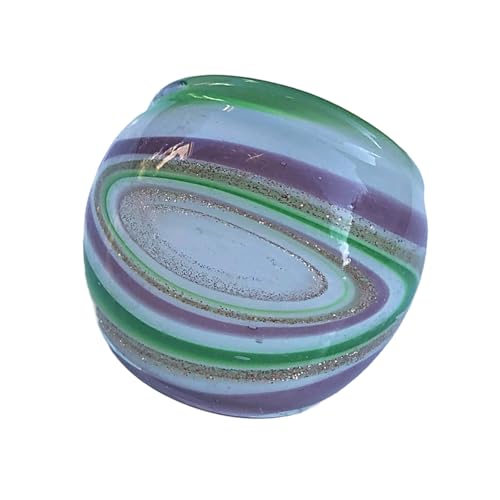 Sbshiouu Kulturelle Fusionen Draht Eingewickelt Blumenglasringe Galaxyed Inspire Schmuck Handgefertigt Komfortable Ethnische Stile Glasschmuck von Sbshiouu