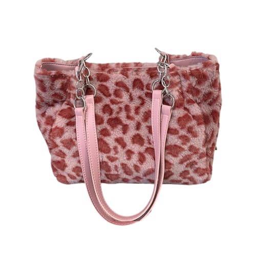 Sbshiouu Modische Schultertasche mit Leopardenmuster, weiches Plüsch, reichlich Stauraum, Unterarmtasche, Tragegriff oben, für den täglichen Gebrauch, Leopardenmuster, B, One Size Sbshiouu Modische Schultertasche mit Leopardenmuster, weiches Plüsch, reichlich Stauraum, Unterarmtasche, Tragegriff oben, für den täglichen Gebrauch, Leopardenmuster, B, One Size von Sbshiouu