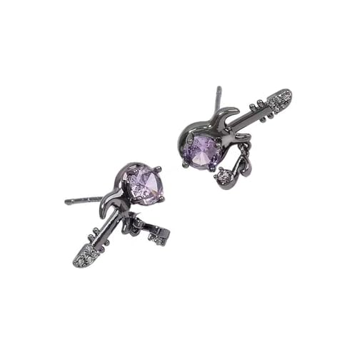Sbshiouu Stilvolle Gitarren-Noten-Ohrringe, elegante Musik-inspirierte Ohrstecker, leicht, bequeme Passform, Ohrschmuck für den täglichen Gebrauch Sbshiouu Stilvolle Gitarren-Noten-Ohrringe, elegante Musik-inspirierte Ohrstecker, leicht, bequeme Passform, Ohrschmuck für den täglichen Gebrauch von Sbshiouu
