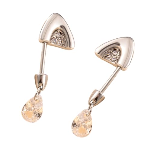 Sbshiouu Trendige Katzen-Ohrknorpelohrringe, Edelstahl, Ohrknochen-Piercing-Zubehör mit Zirkonia-Akzent, 2.2cm0.7cm, Titanstahl + Kupfer + Zirkon von Sbshiouu