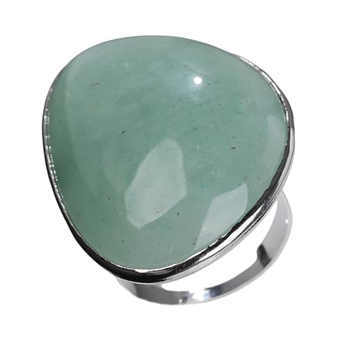 Sbshiouu Unregelmäßiger Schnittheilung Kristallringe Vielseitiger Stapelbarer Schmuck Für Yoga Stress Relief Positive Accessoire Handgefertigtes Asymmetrischer Kristallschmuck von Sbshiouu