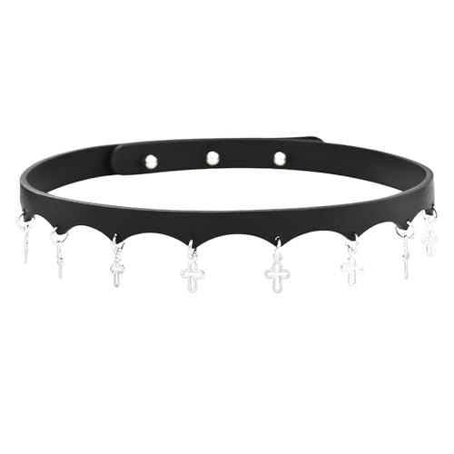 Sbshiouu Vintage-Ledermuster-Halskette mit weichem PU-Leder, verstellbares Damen-Armband, geeignet für den Alltag, 42 cm, Hautfarben von Sbshiouu