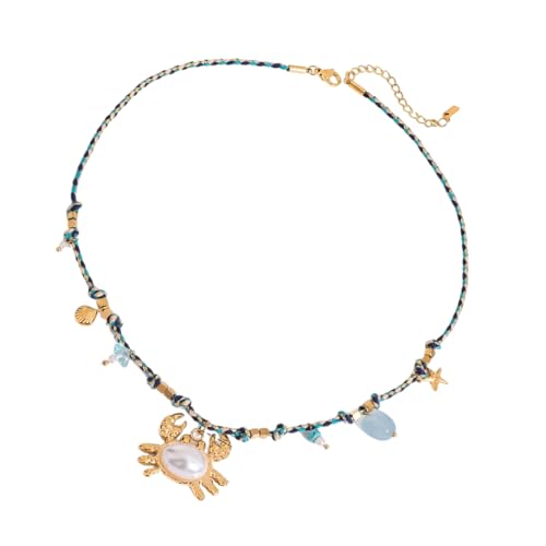 Sbshiouu Vocation Wasserdichtes Edelstahl-Schmuck-Set, Krebse, Anhänger, Halskette, Ohrringe, Armband für Damen, sensibel, 8.58x1.56in, Edelstahl Sbshiouu Vocation Wasserdichtes Edelstahl-Schmuck-Set, Krebse, Anhänger, Halskette, Ohrringe, Armband für Damen, sensibel, 8.58x1.56in, Edelstahl von Sbshiouu