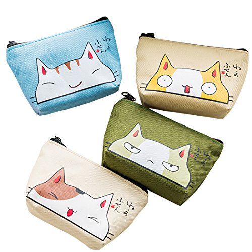 4 Packungen süße Münzgeldbörsen Katze Kleingeldbeutel Vintage Canvas Reißverschluss Geldbörsen Frauen Clutch Mini Tasche Weihnachten Geburtstag Tasche 4 Packungen süße Münzgeldbörsen Katze Kleingeldbeutel Vintage Canvas Reißverschluss Geldbörsen Frauen Clutch Mini Tasche Weihnachten Geburtstag Tasche von Sbuxhrkid