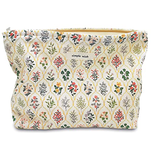 Ästhetische Make-up-Tasche mit Blumenmuster, niedliche kleine Kosmetiktasche für Damen und Mädchen, Reise-Kulturbeutel, große Kapazität, Reißverschluss, Make-up-Tasche, Geldbörsen-Organizer-Taschen Ästhetische Make-up-Tasche mit Blumenmuster, niedliche kleine Kosmetiktasche für Damen und Mädchen, Reise-Kulturbeutel, große Kapazität, Reißverschluss, Make-up-Tasche, Geldbörsen-Organizer-Taschen von Sbuxhrkid