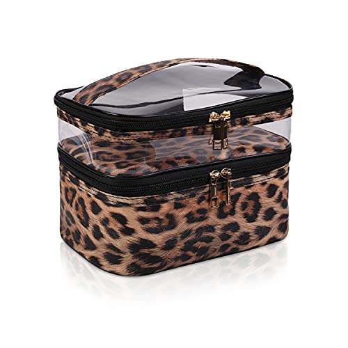 Doppelschichtige Kosmetiktasche, Make-up-Tasche, Reise-Make-up-Tasche, Make-up-Tasche für Damen, Kosmetikkoffer, tragbar, wasserdicht, faltbar Doppelschichtige Kosmetiktasche, Make-up-Tasche, Reise-Make-up-Tasche, Make-up-Tasche für Damen, Kosmetikkoffer, tragbar, wasserdicht, faltbar von Sbuxhrkid