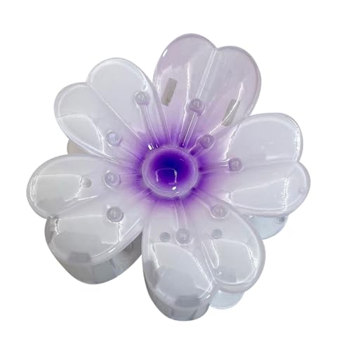 Ei-Blume Haarklammer für Dickes Dünnes Haar,1 Stück Starker Halt rutschfeste Acryl niedliche Blumen Haarspangen Große Haarklammern für Frauen Mädchen Haarstyling Strand Party Pool Urlaub Zubehör von Sbyhbhyds
