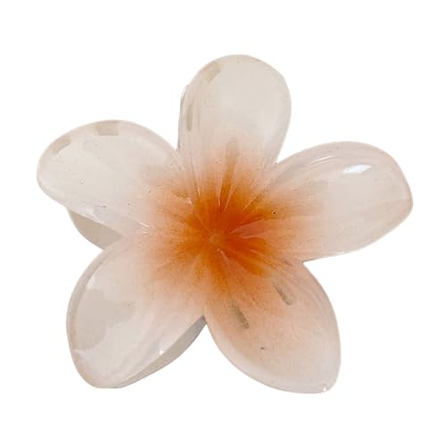 Ei-Blume Haarklammer für Dickes Dünnes Haar,1 Stück rutschfeste Acryl niedliche Blumen Haarspangen Große Haarklammern für Frauen Mädchen Haarstyling Strand Party Pool Zubehör (G-9, One Size) von Sbyhbhyds