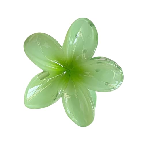 Ei-Blume Haarklammer für Dickes Dünnes Haar,1 Stück rutschfeste Acryl niedliche Blumen Haarspangen Große Haarklammern für Frauen Mädchen Haarstyling Strand Party Pool Zubehör (J-4, One Size) von Sbyhbhyds